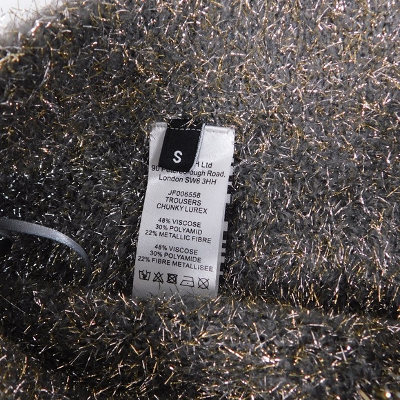 Joseph Metallic Lurex Knit Matching Set | High Neck Sweater & Flare Pants - Picture 3 of 7